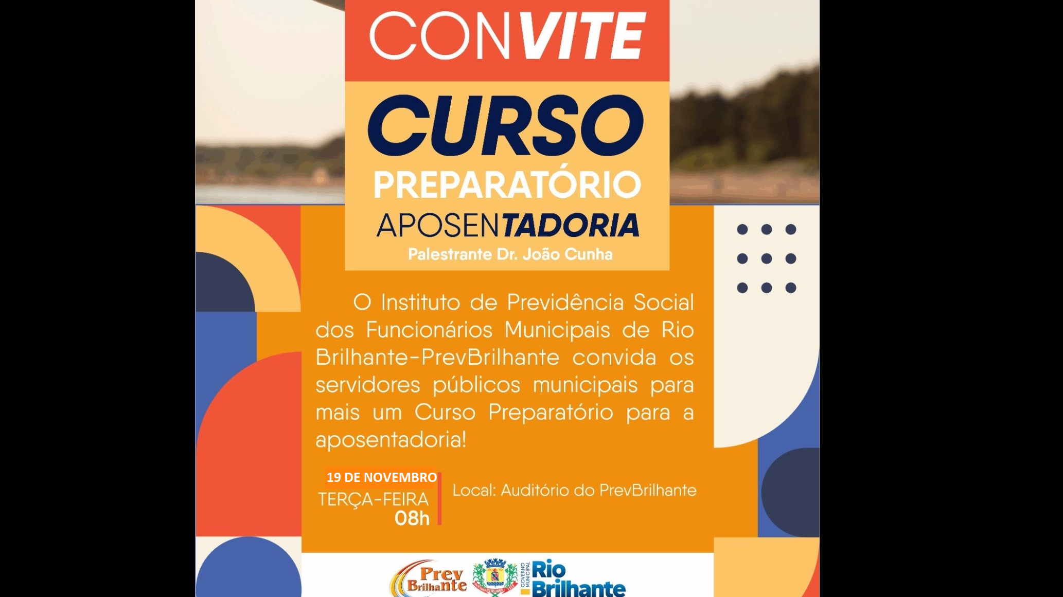 PREVBRILHANTE realizará o 2º Curso Preparatório para a Aposentadoria do ano de 2024!
